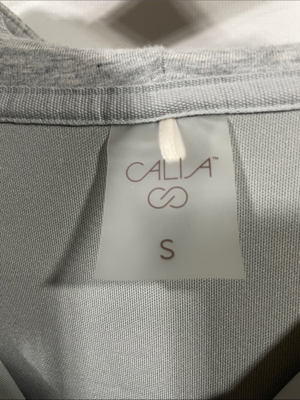 Light Gray Zip-Up Hooded Sweatshirt Jacket - Picture 2 of 3